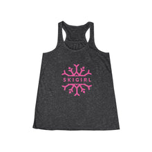 Skigirl Women's Flowy Yoga Tank - Pink Logo
